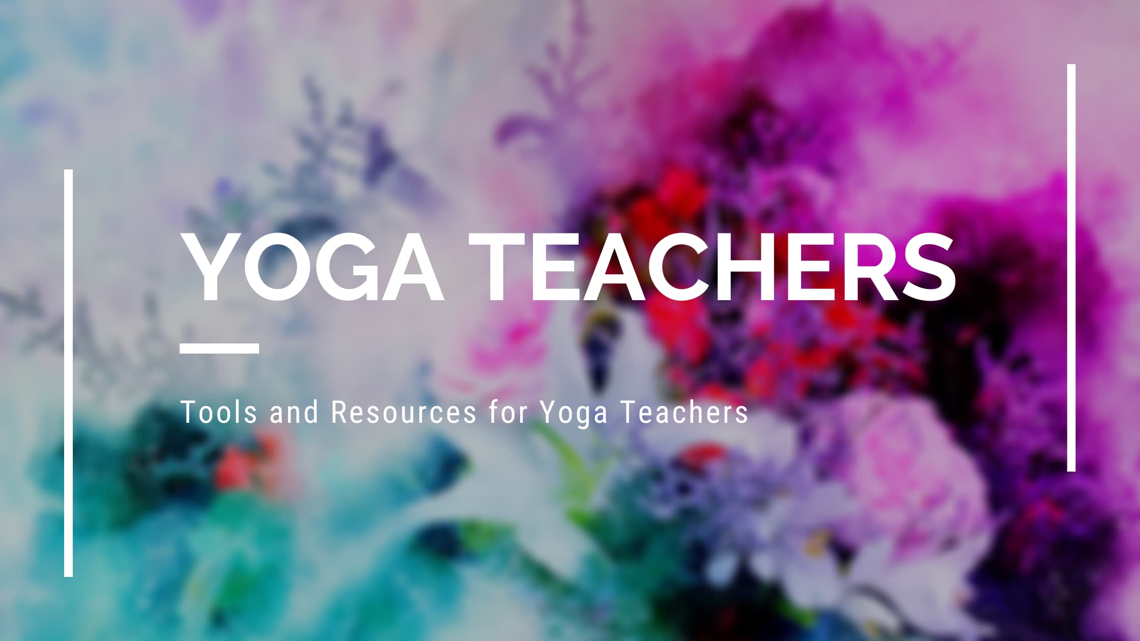 yoga teacher tools and resources page